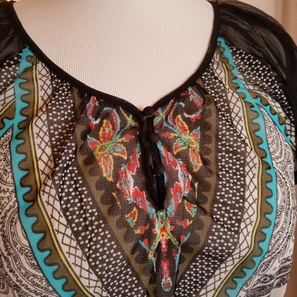 Apt 9 ladies top multicolored sz PM - Picture 3 of 4